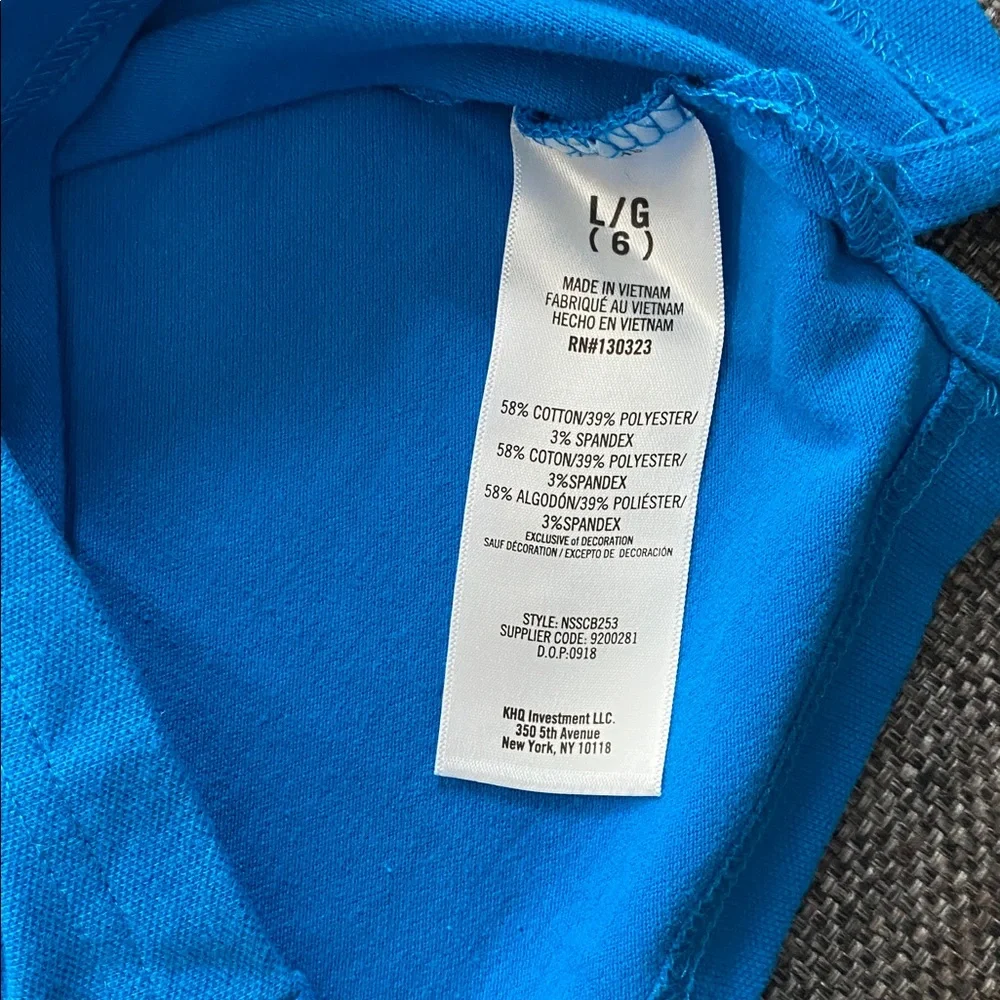 EUC Boys Size 6 Nautica Bright Blue Short Sleeve Polo Shirt